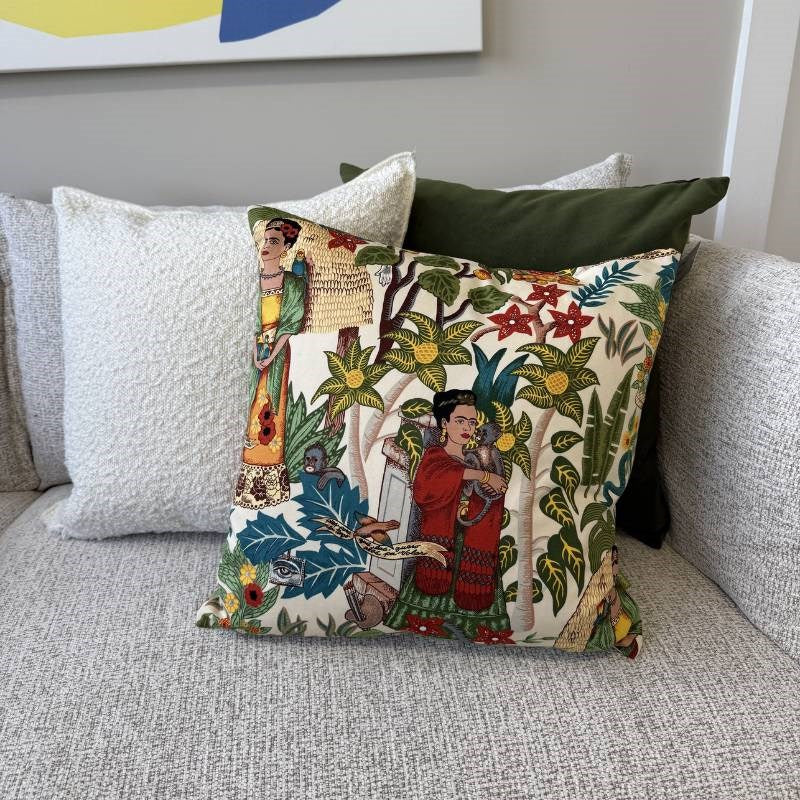 Frida's Garden Cushion Cover 45cm in heavyweight cotton