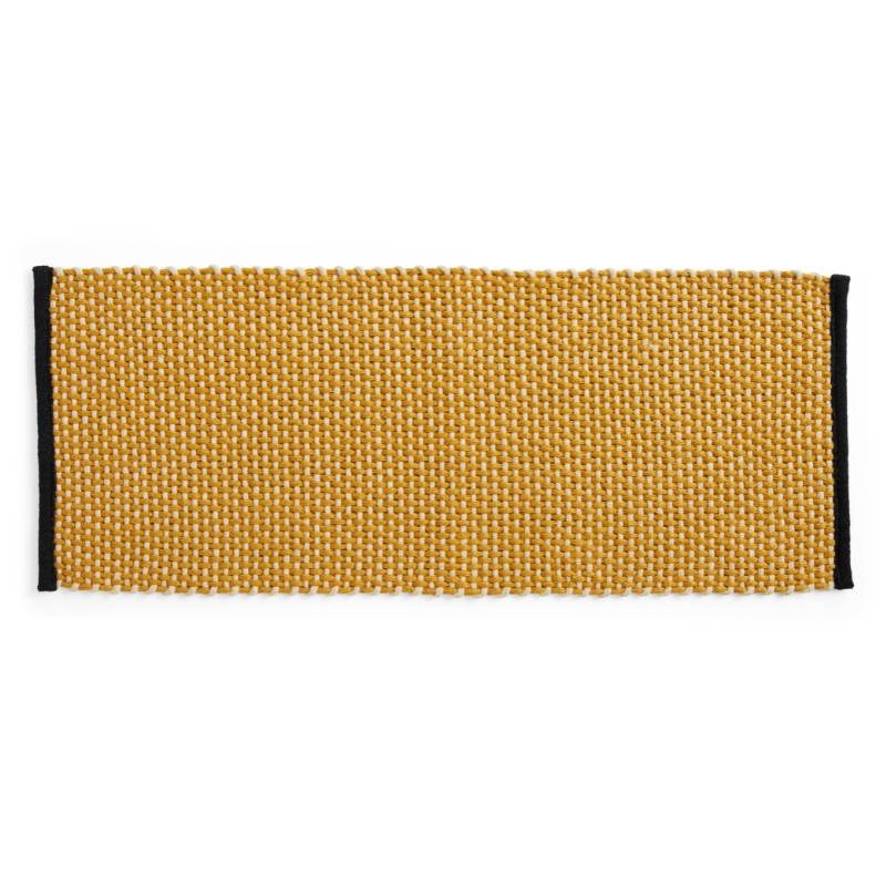 Long Woven Door Mat in ochre