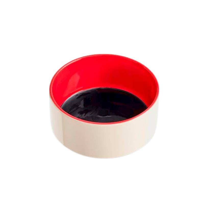 Dog Bowl, small, in red and blue