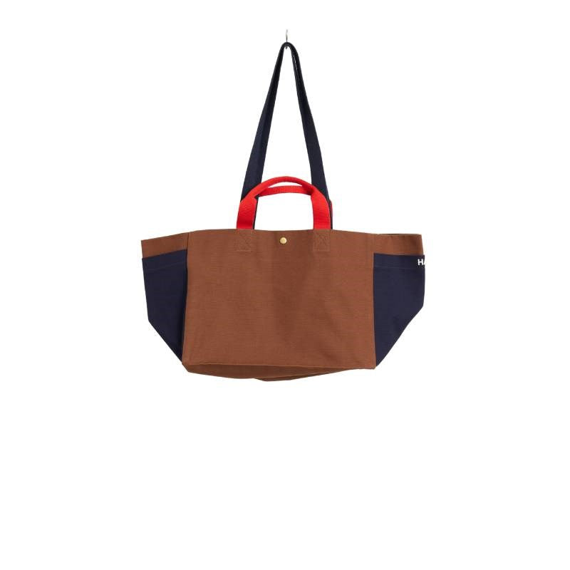 Weekend Bag, small, in brown multi