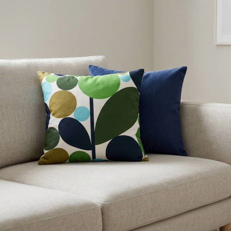 Bubble Flower Cushion Cover 45cm in evergreen