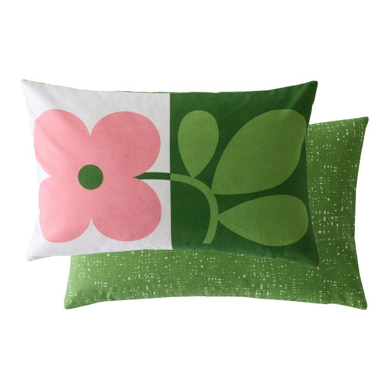 Floret Cushion Cover 60x40cm in bubblegum, basil