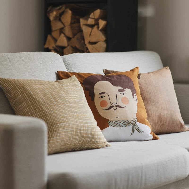 Carlos Face Cushion Cover 50cm