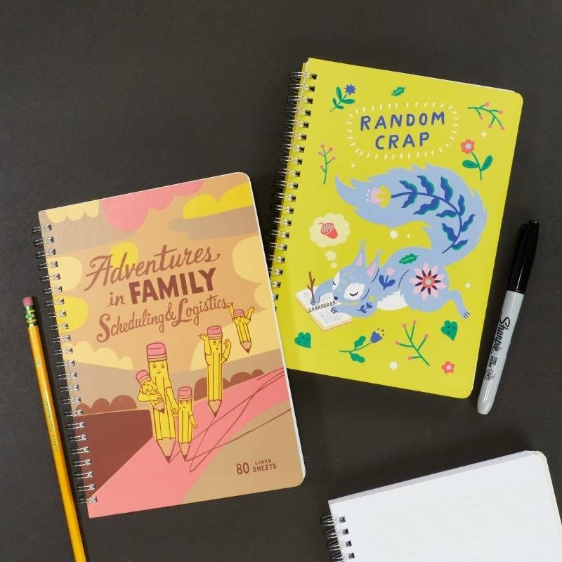 Random Crap 15x20cm Spiral Notebook