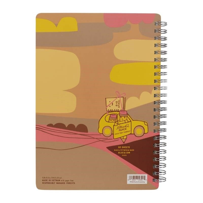 Family Scheduling 15x20cm Spiral Notebook