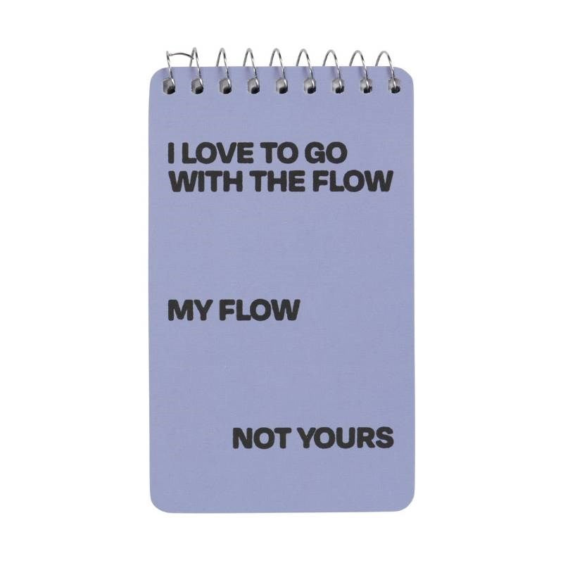 Go with the Flow 7.5x13cm Spiral Notebook