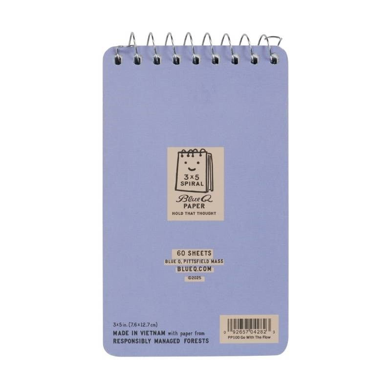 Go with the Flow 7.5x13cm Spiral Notebook