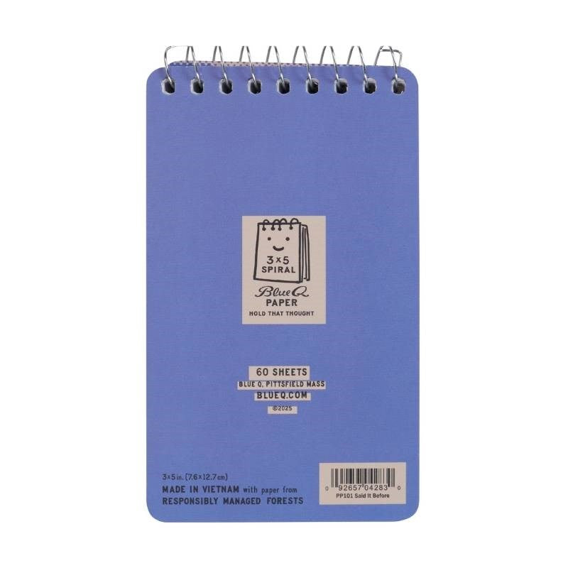 Said it Before 7.5x13cm Spiral Notebook