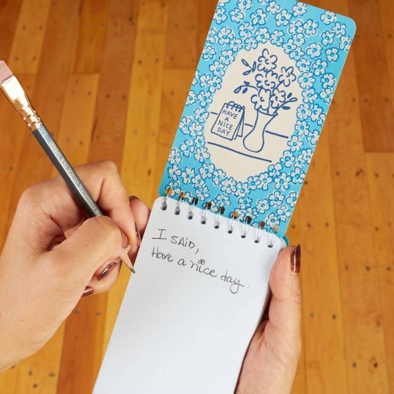 Angry Woman Essays 7.5x13cm Spiral Notebook