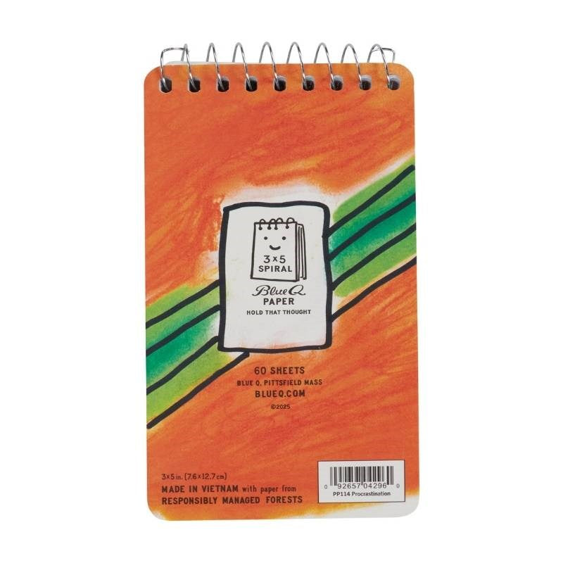 Procrastination 7.5x13cm Spiral Notebook