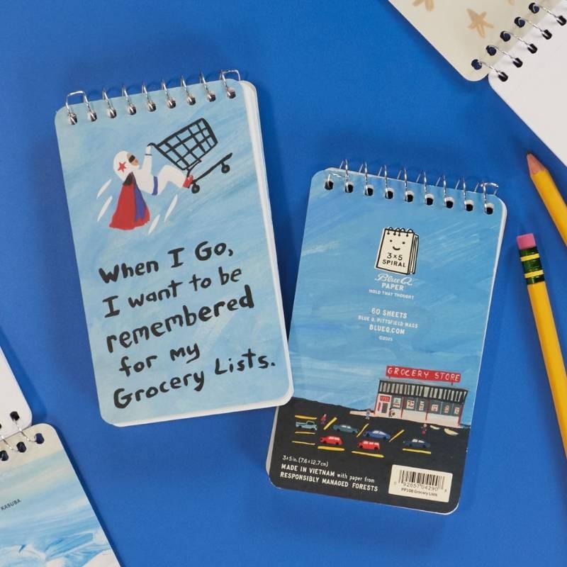 Grocery Lists 7.5x13cm Spiral Notebook