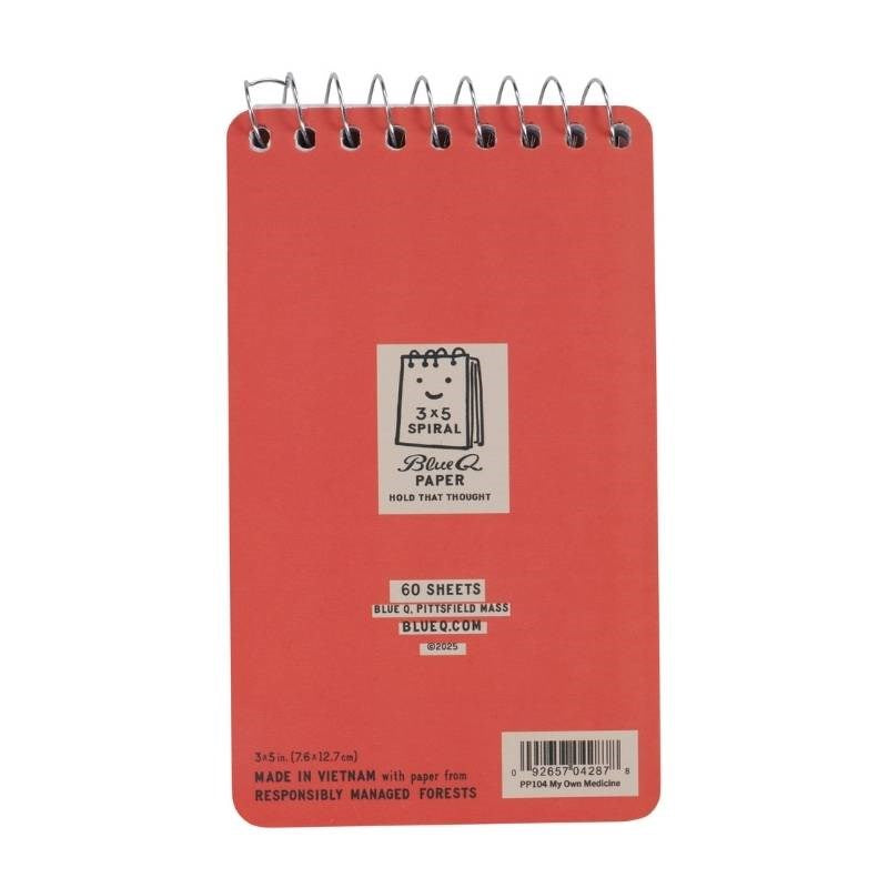 My Own Medicine 7.5x13cm Spiral Notebook