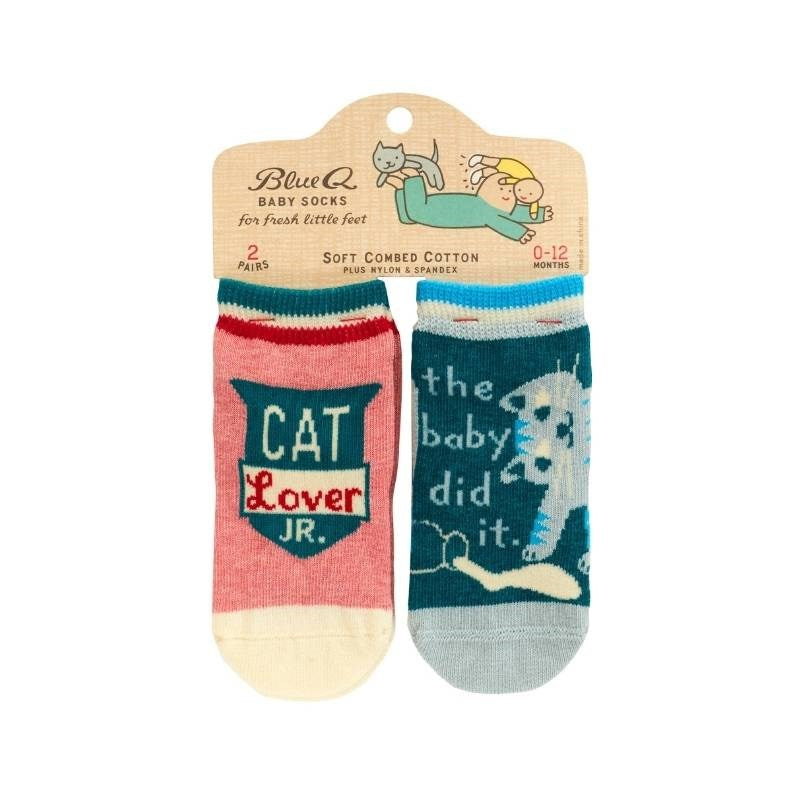 Baby Socks - Cat Lover/Baby Did It