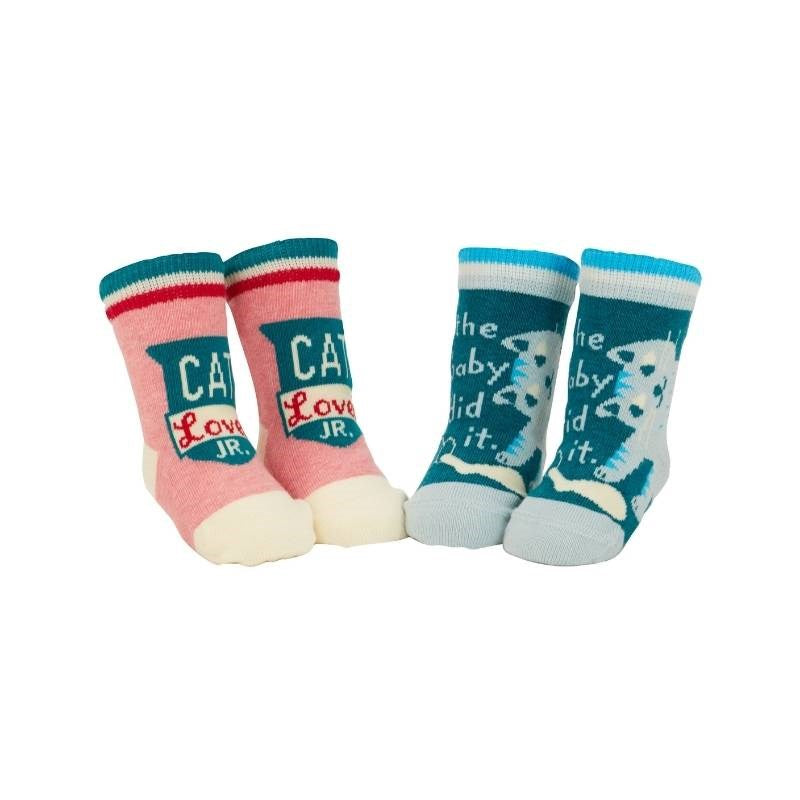 Baby Socks - Cat Lover/Baby Did It