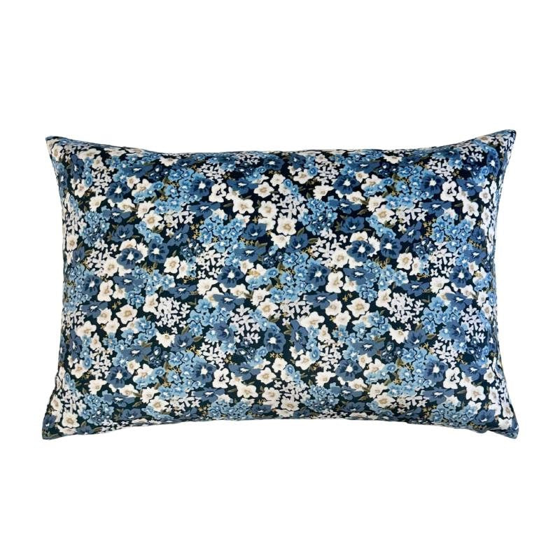 Bridgewater Velvet Cushion 60x40cm in azure