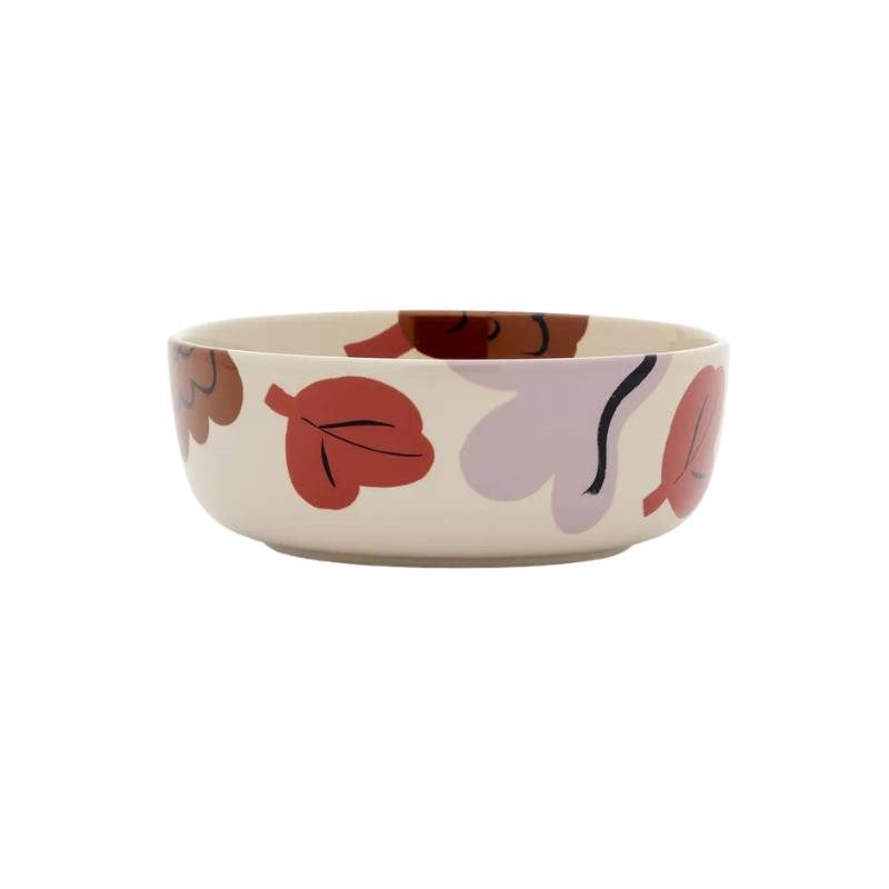 Oiva Kukasta Kukkaan Bowl 400ml in stoneware, plum, bronze, terracool