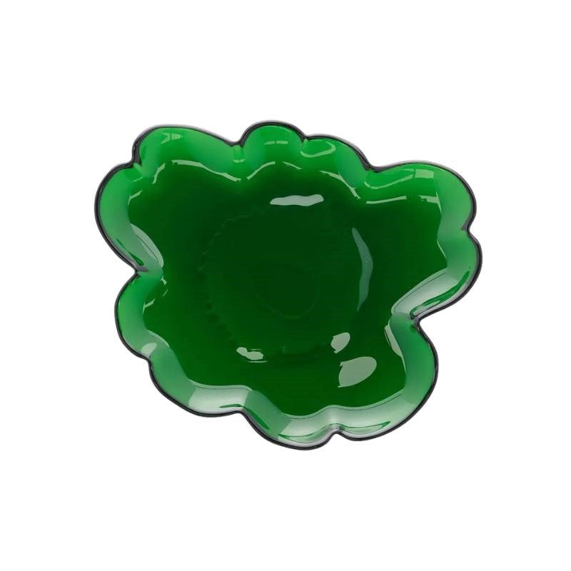 Unikko Glass plate 20cm in green