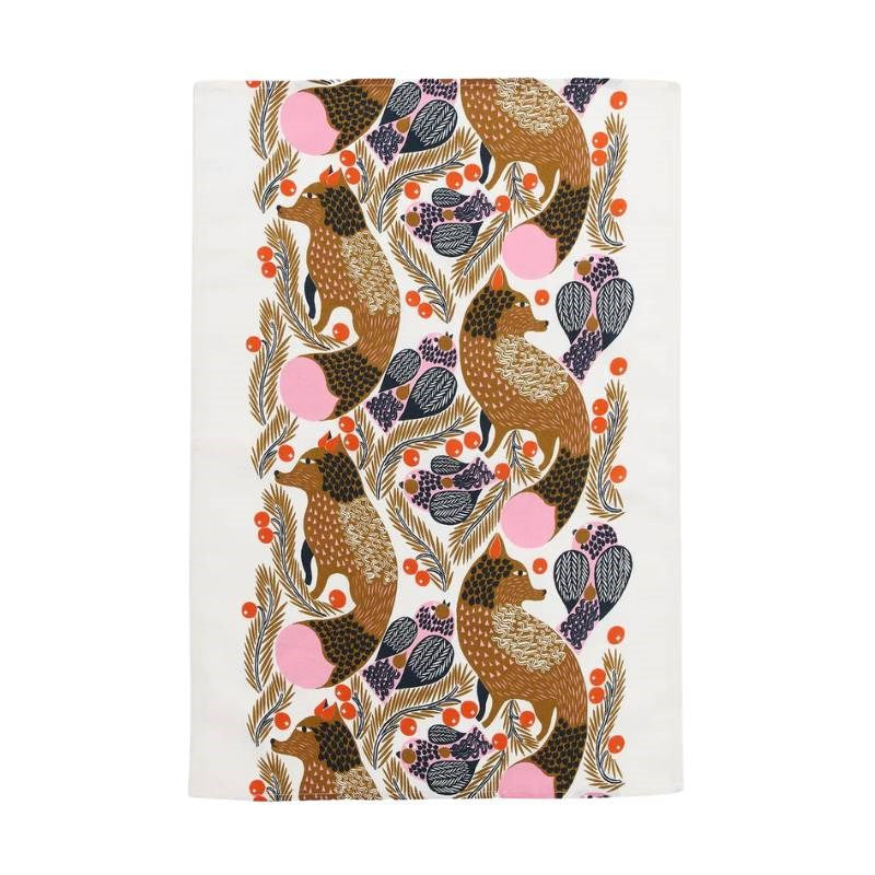 Ketunmarja Kitchen Towel 47x70cm in white, multicolour