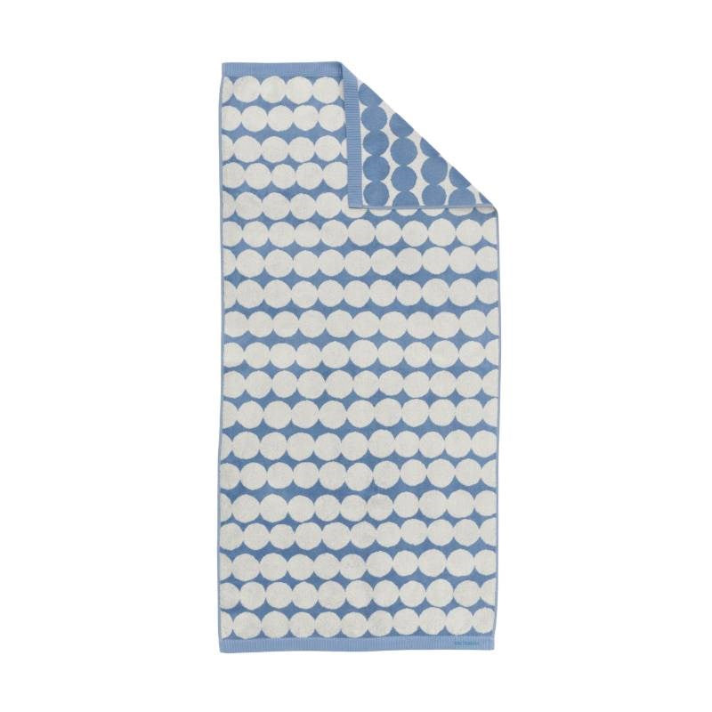 Rasymatto Bath Towel 70x150cm in off white, blueberry