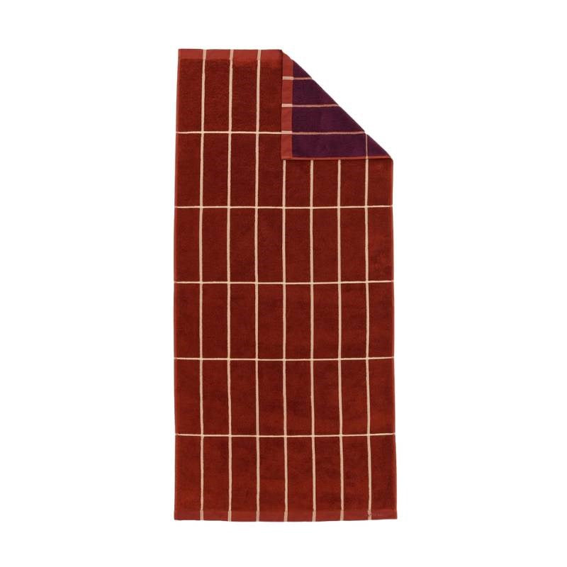 Tiiliskivi Bath Towel 70x150cm in brick, plum, hay
