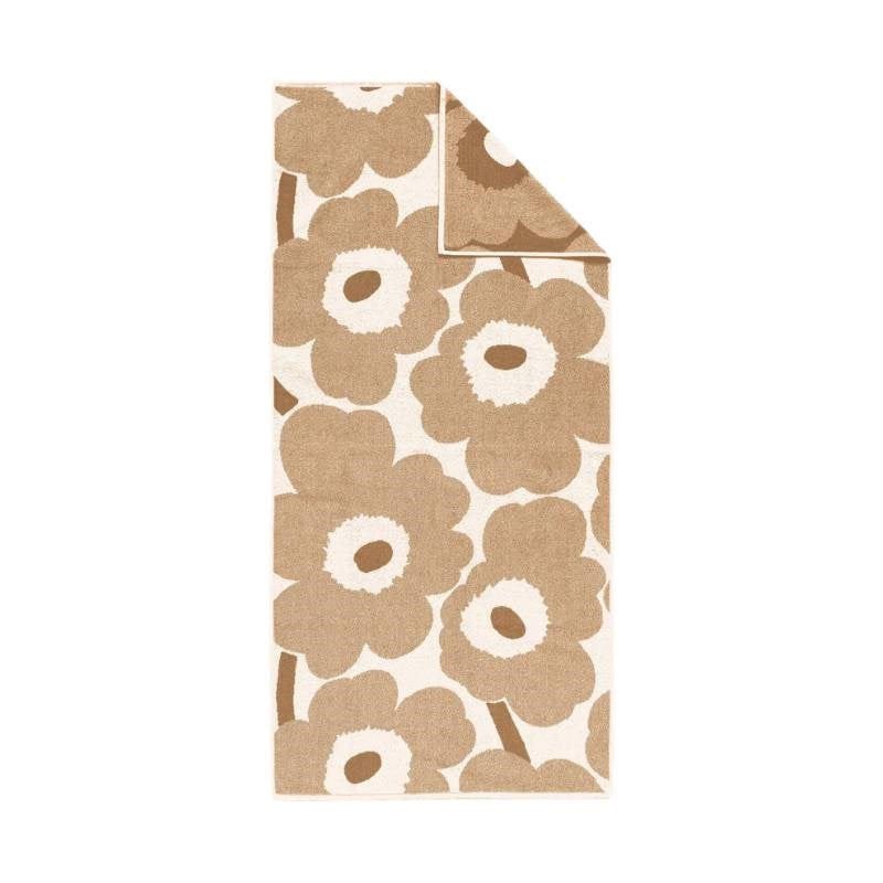 Unikko Bath Towel 70x150cm in off white, bronze