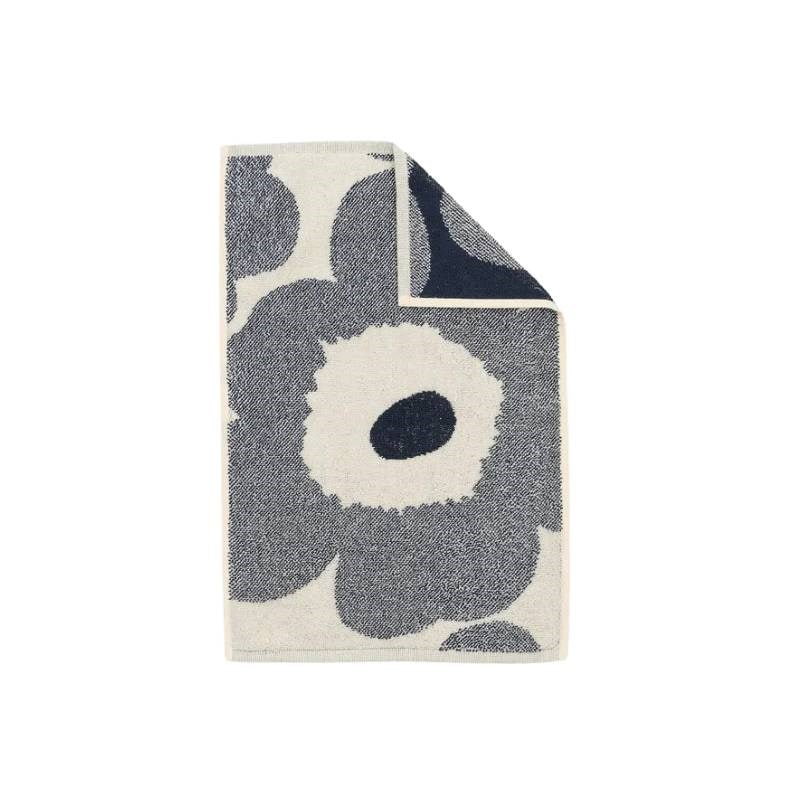 Unikko Guest Towel 30x50cm in off white, blueberry