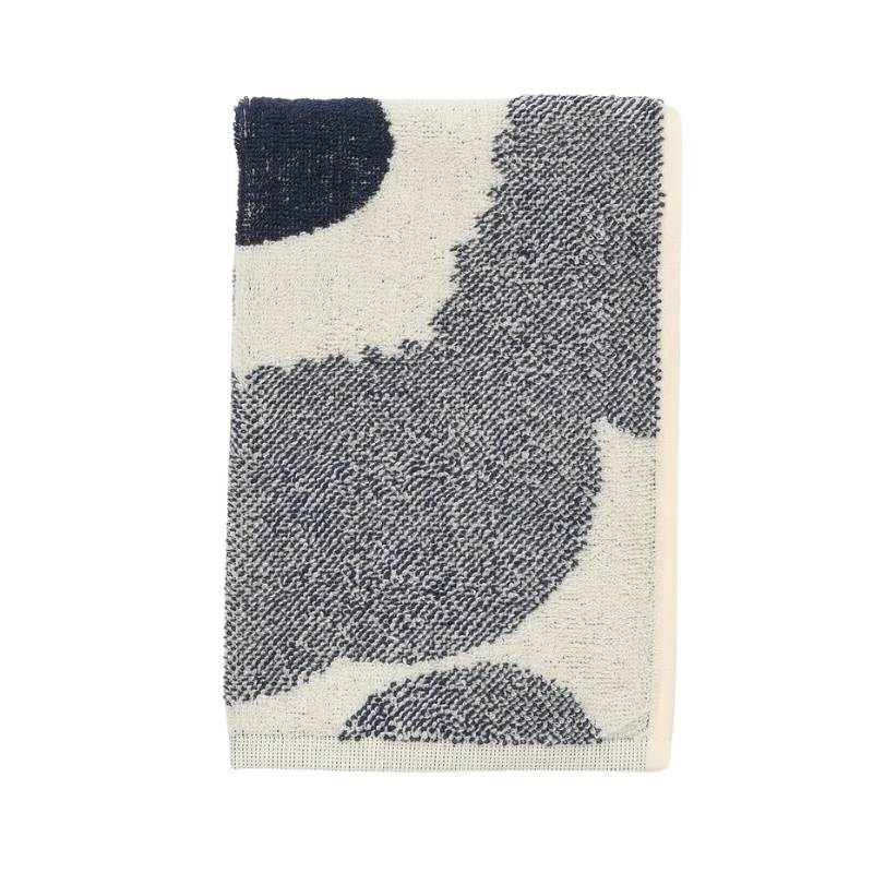 Unikko Guest Towel 30x50cm in off white, blueberry