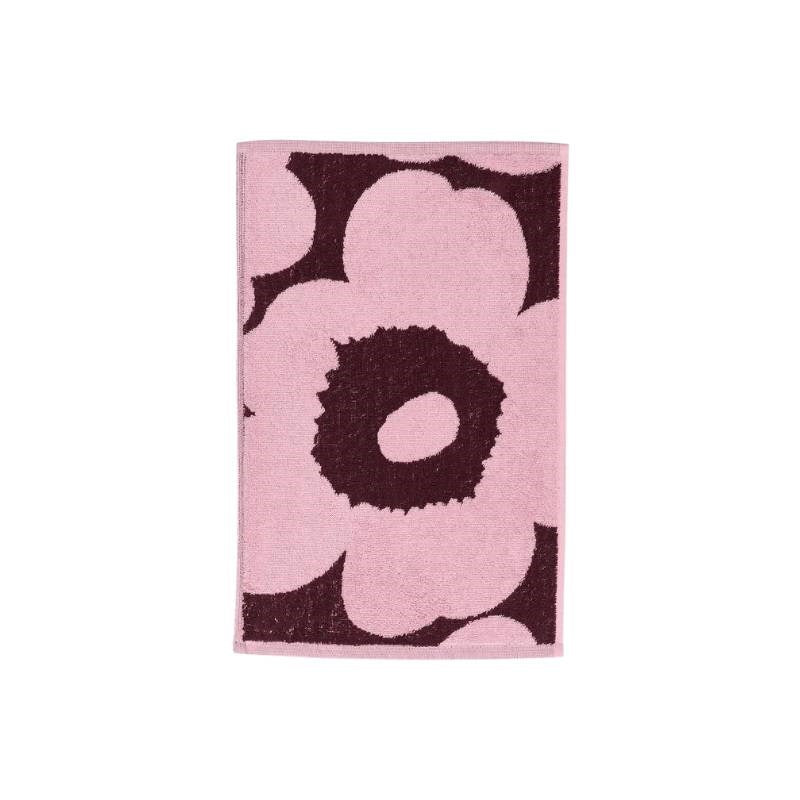Unikko Guest Towel 30x50cm in plum, pink
