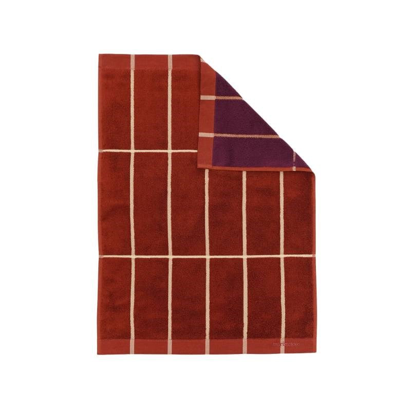 Tiiliskivi Hand Towel 50x70cm in brick, plum, hay