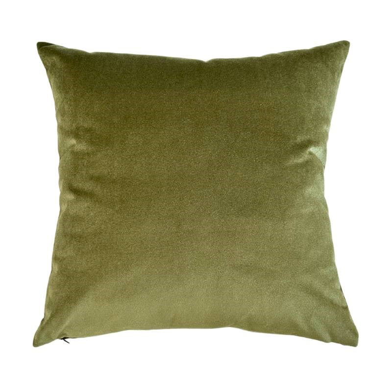 Casimir Shimmer Velvet Cushion Cover 50cm in olive