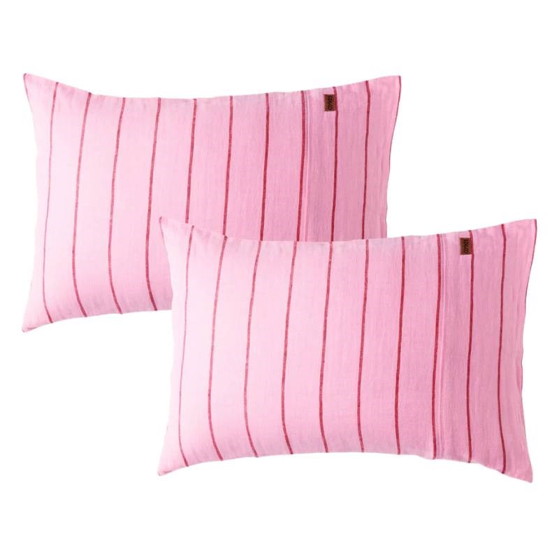 Linen Pillowcase Pair in iced vovo