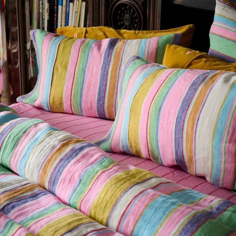 Linen Quilt Cover in Tangier days