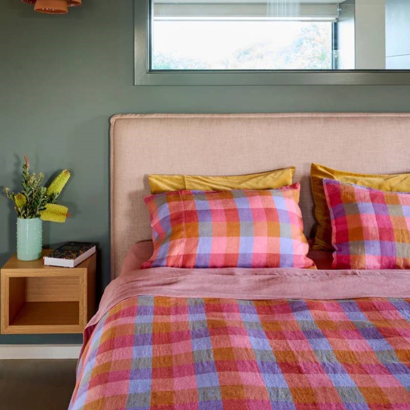 Linen Pillowcase Pair in tutti frutti