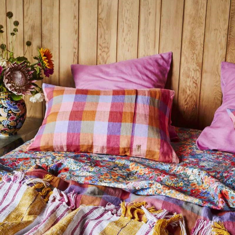 Linen Pillowcase Pair in tutti frutti