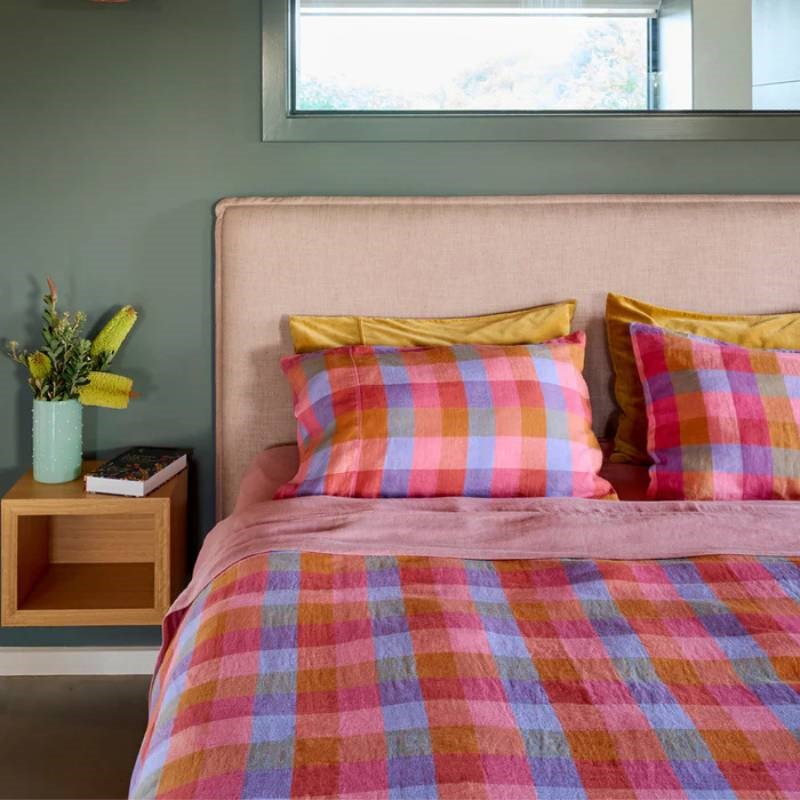 Linen Quilt Cover in tutti frutti