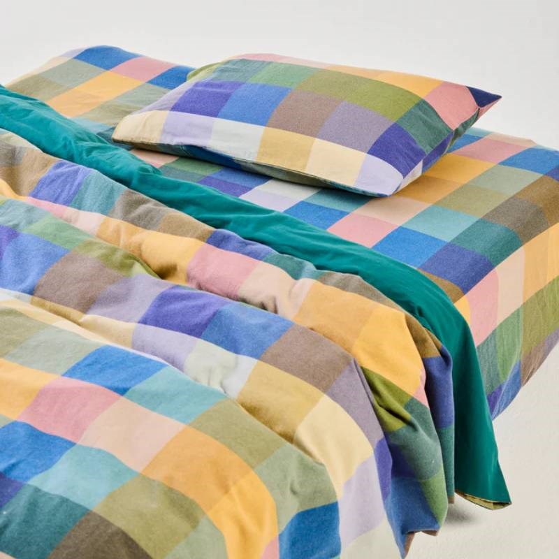 Linen Quilt Cover in Casablanca stripe