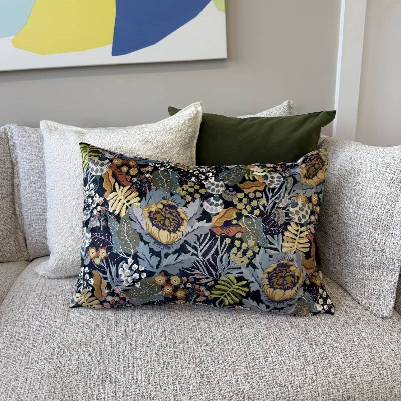 Picton Velvet Cushion Cover 60x40cm in jungle