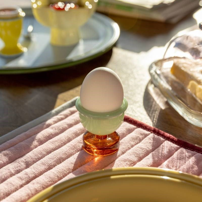 Cantine Egg Holder, set of 2, in amber