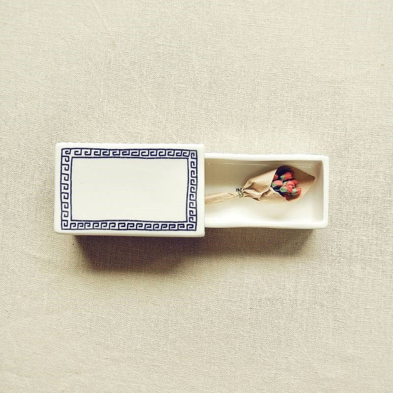 Greek Ceramic Matchbox
