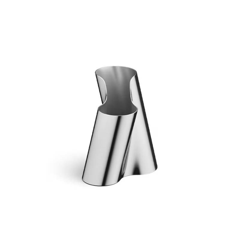 Lituus Vase, mirror polished stainless steel, medium