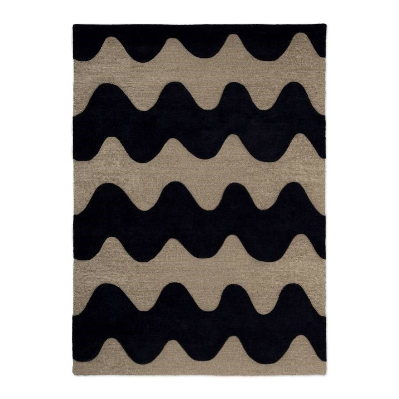 Lokki Hand Tufted Rug in black