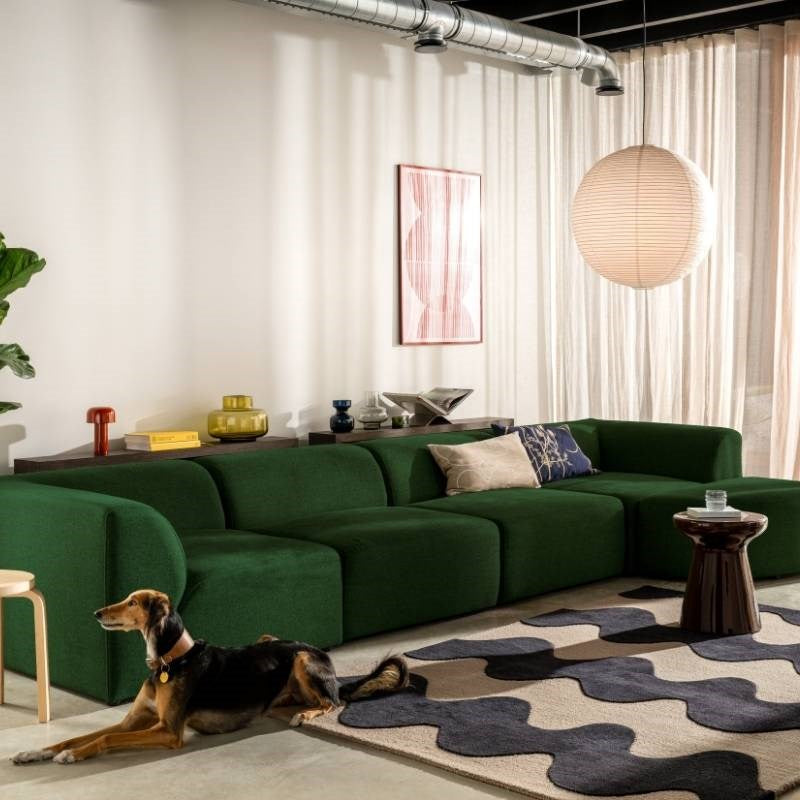 Lokki Hand Tufted Rug in black