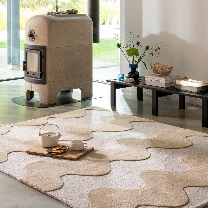 Lokki Hand Tufted Rug in butter