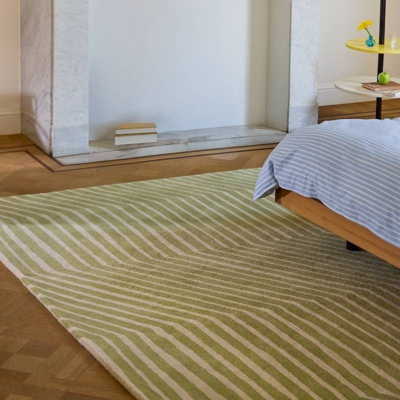 Kalasaaski Hand-Tufted Rug in light green