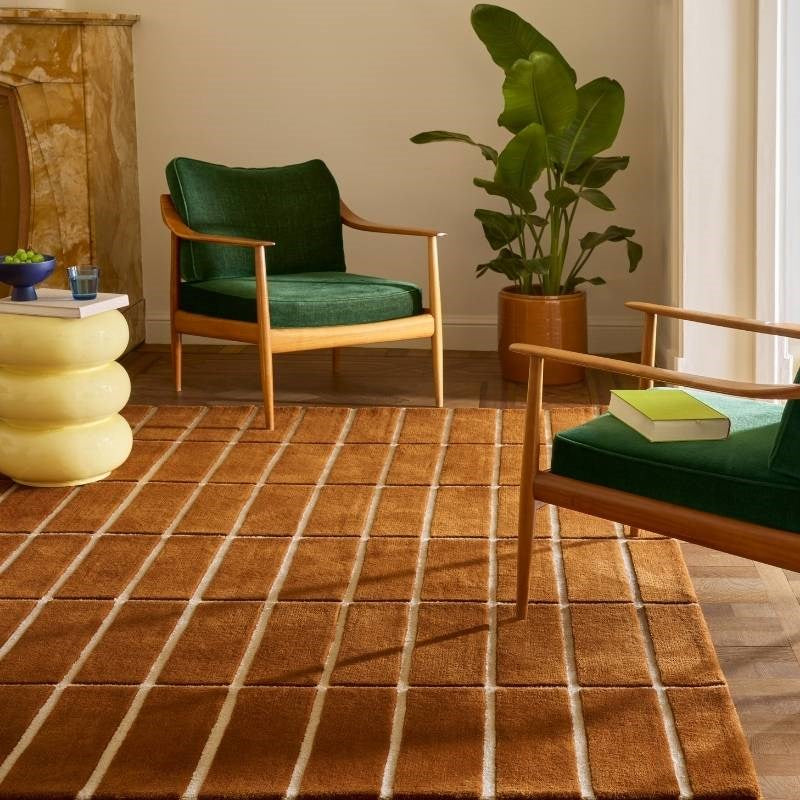 Tiiliskivi Hand-Tufted Rug in brown