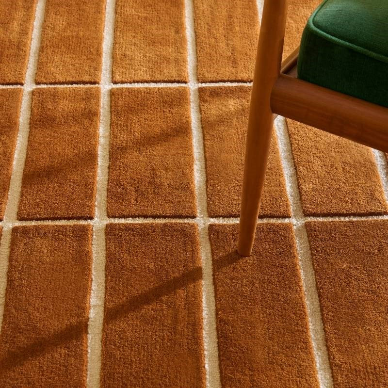 Tiiliskivi Hand-Tufted Rug in brown