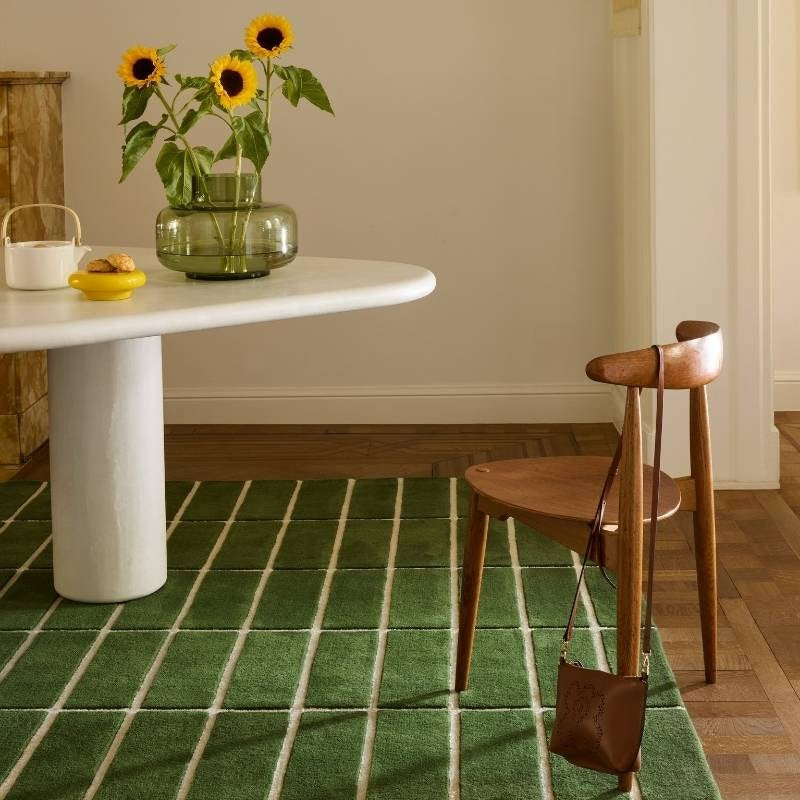 Tiiliskivi Hand-Tufted Rug in green