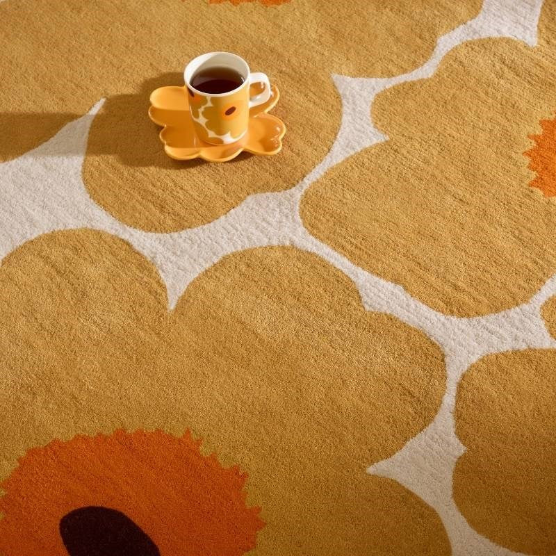 Unikko Hand-Tufted Rug in honey