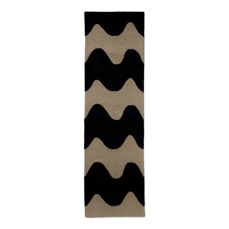 Lokki Rug Runner in black