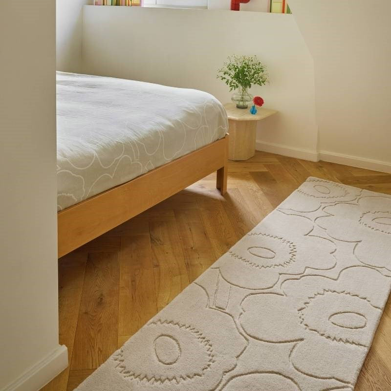 Piirto Unikko Rug Runner in white